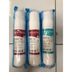 Bộ 3 Lõi Lọc Thô 123 Korihome (2 Sediment + 1 Pre Carbon) - Lõi Chính Hãng, Loại Bỏ Chất Bẩn và Hóa Chất Trong Nước