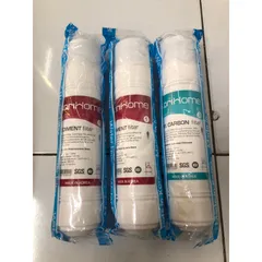 Bộ 3 Lõi Lọc Thô 123 Korihome (2 Sediment + 1 Pre Carbon) - Lõi Chính Hãng, Loại Bỏ Chất Bẩn và Hóa Chất Trong Nước