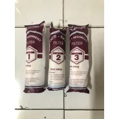 Combo 3 Lõi Lọc Nước 123 JENPEC - Lọc Thô Chất Lượng Cao Dùng Cho Máy Lọc Nước RO, Loại Bỏ Tạp Chất và Kim Loại Nặng