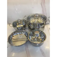 Bộ Nồi Five Star 5 Nấu từ 3 đáy cao cấp, Bộ sản phẩm nấu được trên mọi loại bếp,tiết kiệm nhiên liệu nhờ thu nhiệt nhanh