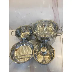 Bộ Nồi Five Star 5 Nấu từ 3 đáy cao cấp, Bộ sản phẩm nấu được trên mọi loại bếp,tiết kiệm nhiên liệu nhờ thu nhiệt nhanh