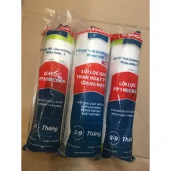 Bộ 3 Lõi Lọc Nước SUNHOUSE 123 Chính Hãng - Lõi PP 5 Micron, G.A.C Than Hoạt Tính, PP 1 Micron - Lọc Bùn, Rỉ Sét, Tạp Chất Hiệu Quả