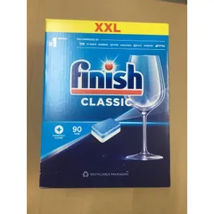 Hộp Viên Rửa  FINISH CLASSIC 90 Viên - Hàng chính hãng - Làm sạch hiệu quả sẽ xử lý tất cả các vết bẩn thức ăn “cứng đầu