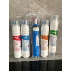Combo 5 Lõi Lọc Thay Thế Máy Nóng Lạnh Titako - Sediment, Pre Carbon, Màng RO Dupont, Post Carbon, Nano Silver