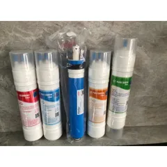 Combo 5 Lõi Lọc Thay Thế Máy Nóng Lạnh Titako - Sediment, Pre Carbon, Màng RO Dupont, Post Carbon, Nano Silver