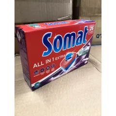 Viên rửa chén SOMAT Hộp 26 Viên ALL IN1 Extra - Chuyên dùng cho các máy rửa