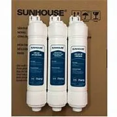 Bộ 3 Lõi Lọc Nước Sunhouse 123 Đúc Liền - Thay Thế SHA76214CK-S, SHA76215CK, Lõi PP 5 Micron, Than Hoạt Tính, Hiệu Quả Cao