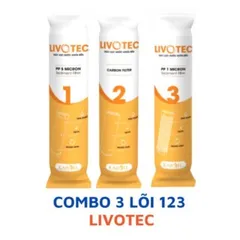 Bộ 3 Lõi Lọc Nước 123 LIVOTEC Karofi Chính Hãng - Phù Hợp với Máy Lọc RO, Tiêu Chuẩn Nước Sạch An Toàn