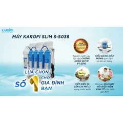 Máy lọc nước Karofi 8 cấp Slim S-s038