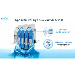 Máy lọc nước Karofi 8 cấp Slim S-s038