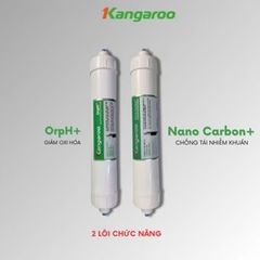 Combo 2 Lõi Lọc OrpH+ và Nano Carbon+ Kangaroo - Thay thế cho Máy Lọc Nước KG100ES, KG100EO, Nâng cao Chất Lượng Nước Uống
