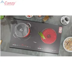 [KM] Bếp đôi [1 vùng từ + 1 vùng hồng ngoại ] Canzy CZ-56RD • Sử dụng bản mạch mâm từ sản xuất theo công nghệ Châu âu