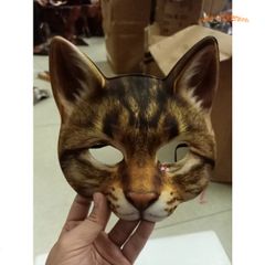 Mặt Nạ 3D Hình Mèo Nhật Bản Đen Trắng Dễ Thương Cho Lễ Hội, Cosplay - Phụ Kiện Độc Đáo Cho Trẻ Em và Người Lớn