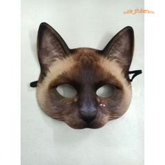 Mặt Nạ 3D Hình Mèo Nhật Bản Đen Trắng Dễ Thương Cho Lễ Hội, Cosplay - Phụ Kiện Độc Đáo Cho Trẻ Em và Người Lớn