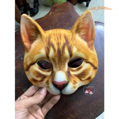 Mặt Nạ 3D Hình Mèo Nhật Bản Đen Trắng Dễ Thương Cho Lễ Hội, Cosplay - Phụ Kiện Độc Đáo Cho Trẻ Em và Người Lớn