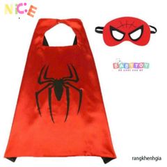 Bộ Trang Phục Halloween Áo Choàng Siêu Nhân Spider-Man và Công Chúa Elsa Cho Bé - Mặt Nạ Kèm Theo, Dành Cho Trẻ Từ 2-8 Tuổi
