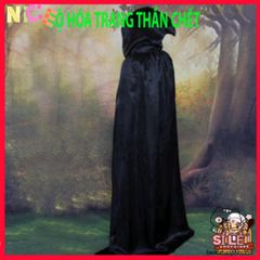 Bộ Trang Phục Halloween Thần Chết Đẳng Cấp - Y Phục Halloween Phong Cách Ma Cho Nam Nữ Với Họa Tiết Xương Đầu Lâu, Bộ Đồ Hóa Trang ấn Tượng