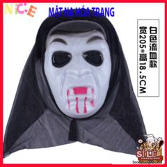 Mặt Nạ Scream Đen Halloween - Phụ Kiện Thời Trang Kinh Dị Độc Đáo Cho Tiệc Hóa Trang, Cosplay và Dịp Lễ Ma Quái