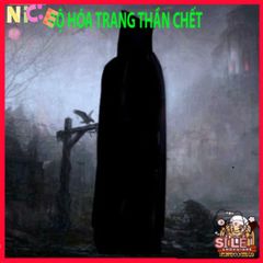 Bộ Trang Phục Halloween Thần Chết Đẳng Cấp - Y Phục Halloween Phong Cách Ma Cho Nam Nữ Với Họa Tiết Xương Đầu Lâu, Bộ Đồ Hóa Trang ấn Tượng