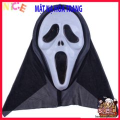 Mặt Nạ Scream Đen Halloween - Phụ Kiện Thời Trang Kinh Dị Độc Đáo Cho Tiệc Hóa Trang, Cosplay và Dịp Lễ Ma Quái