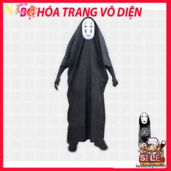 Bộ Hóa Trang Áo Choàng Đen và Mặt Nạ Vô Diện VBJ80 - Phong Cách Spirited Away cho Người Lớn và Trẻ Em