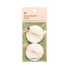 Bông Phấn Phủ The Face Shop TFS - Set 2 Miếng Hàn Quốc - Bông mềm mịn cho trang điểm tự nhiên và mịn màng
