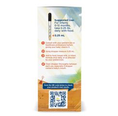 Nordic Naturals Vitamin D3 cho Trẻ Sơ Sinh - Hỗ Trợ Phát Triển Xương Khỏe Mạnh và Giấc Ngủ Tốt - Hộp 22,5ml