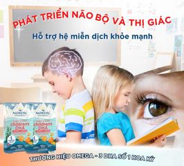 Kẹo Dẻo Nordic DHA 30 Viên - Hỗ Trợ Phát Triển Não Bộ & Thị Giác Cho Trẻ Em, Dầu Cá Tinh Khiết, Hương Vị Ngon Miệng