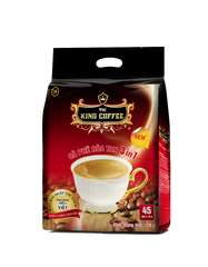 Cà Phê Hòa Tan KING COFFEE 3IN1 - Gói 45 x 16g - Hương Đậm Đà, Vị Cà Phê Nổi Bật, Khơi Dậy Hứng Khởi Ngày Mới