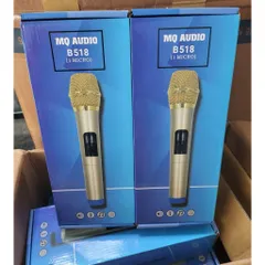 Micro Karaoke Không Dây MQ Audio B518 - Bộ Micro Cao Cấp Với Receiver Sạc, Âm Thanh Trong Trẻo, Thiết Kế Sang Trọng