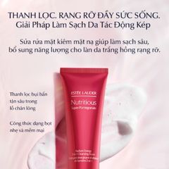 Sữa Rửa Mặt Estée Lauder Nutritious Super Pomegranate 2 In 1 Cleansing Foam 125ml - Làm Sạch Sâu, Cung Cấp Độ Ẩm, Phù Hợp Mọi Loại Da