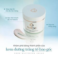 Kem Dưỡng Trắng Da Body Tế Bào Gốc Rmon White Cream 200ml - Làm Sáng Da, Mờ Thâm Nâu, Chất Kem Mượt Mà, Hàn Quốc Chất Lượng Cao
