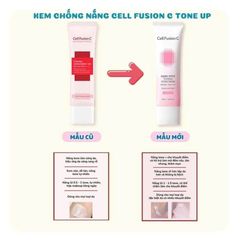 Kem Chống Nắng Cell Fusion C Toning Sunscreen 100 SPF50+ - Nâng Tông Da Hồng, Dưỡng Ẩm, Phù Hợp Mọi Loại Da, Chính Hãng