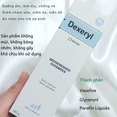 Kem Nẻ Dexeryl Crème 250g - Dưỡng Ẩm, Chống Nứt Nẻ cho Trẻ Sơ Sinh và Người Lớn, Kem Dưỡng Da Pháp Chính Hãng