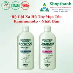 Bộ Dầu Gội và Dầu Xả Kaminomoto Nhật Bản 300ml - Làm Sạch Da Đầu, Nuôi Dưỡng Tóc Khỏe, Phù Hợp Tóc Mỏng Yếu