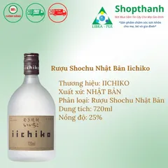 Nước Lúa Mạch Lên Men Shochu Iichiko Mugi 720ml 25% - Nhật Bản 608433