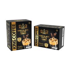Cà Phê Hòa Tan King Coffee Đen Đá Có Đường - Hộp 160g (10 Gói x 16g) - Hương Vị Mạnh Mẽ, Thưởng Thức Tuyệt Hảo