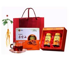Cao Hồng Sâm Linh Chi Achimmadang Hàn Quốc - Hộp 2 Lọ x 240g - Sản phẩm từ nhân sâm 6 năm tuổi, tăng cường sức khỏe, quà biếu ý nghĩa.