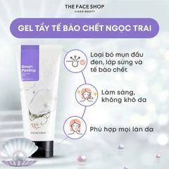 Tẩy Da Chết The Face Shop Ngọc Trai Smart Peeling 120ml - Làm Sáng Da Hiệu Quả, Tẩy Tế Bào Chết Dạng Kem Chính Hãng