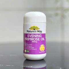 Viên Nang Mềm Nature’s Way Evening Primrose Oil 1000mg - Tinh Dầu Hoa Anh Thảo, Bổ Sung Omega-6 & GLA Cho Phụ Nữ Chăm Sóc Sức Khỏe Và Làn Da
