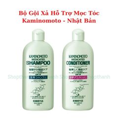 Bộ Dầu Gội và Dầu Xả Kaminomoto Nhật Bản 300ml - Hỗ Trợ Mọc Tóc, Giảm Rụng Tóc, Chăm Sóc Tóc Hiệu Quả, Sản Phẩm Chính Hãng
