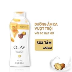 Sữa Tắm Olay Ultra Moisture Shea Butter 650ml – dưỡng ẩm sâu, mềm da