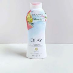 Sữa Tắm Olay Fresh Outlast Watermelon & Agave 650ml - Mát Lạnh, Dễ Chịu, Cho Làn Da Tươi Mát và Sảng Khoái