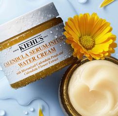 Kem Dưỡng Da Kiehl's Calendula Serum-Infused Water Cream 100ml - Dưỡng ẩm, làm dịu da nhạy cảm, chiết xuất hoa cúc chính hãng.