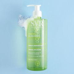 Sữa Rửa Mặt SVR Sebiaclear Gel Moussant 400ml - Dành Cho Da Nhạy Cảm, Dầu Mụn, Làm Sạch Dịu Nhẹ, Không Xà Phòng, Chính Hãng Pháp