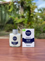 Dưỡng Da Nivea Men Sensitive After Shave Balm 100ml - Làm Dịu Da Sau Cạo Râu, Không Cồn, Phù Hợp Da Nhạy Cảm