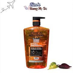 Sữa Tắm Gội 3 Trong 1 L'Oréal Men Expert Hydra Energetic - Giúp Tăng Cường Năng Lượng, Chăm Sóc Tóc, Da Mặt, Cơ Thể 1 Lít