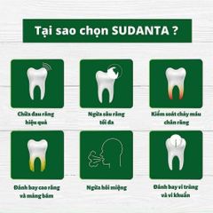 Kem Đánh Răng Thảo Mộc Sudanta Sri Sri 100g - Giảm Vôi Răng, Ngăn Ngừa Sâu Răng và Hôi Miệng, An Toàn Cho Men Răng, Không Chứa Flo
