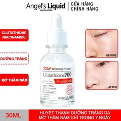 Serum Trắng Da Angel's Liquid 7 Day Glutathione 700 V-ampoule 30ml - Hỗ Trợ Làm Sáng Da, Giảm Nám, Chống Oxy Hóa Chính Hãng Hàn Quốc