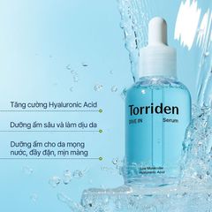 Serum Torriden Dive-In 50ml - Serum Cấp Nước Phục Hồi Da, Dưỡng Ẩm Sâu, Cho Da Căng Bóng, Mềm Mịn, Phù Hợp Với Mọi Loại Da Chính Hãng